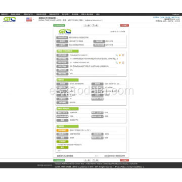 Productos de transmisión USA Importar datos